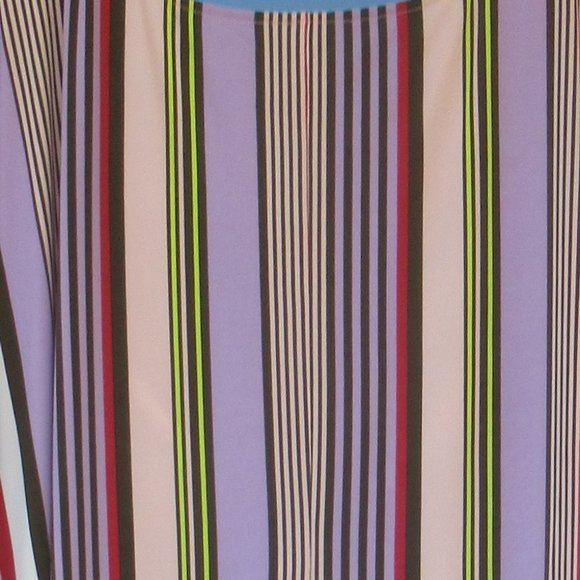 Evri dress with stretch figure flattering stripes & slit in back 3X - Picture 10 of 15